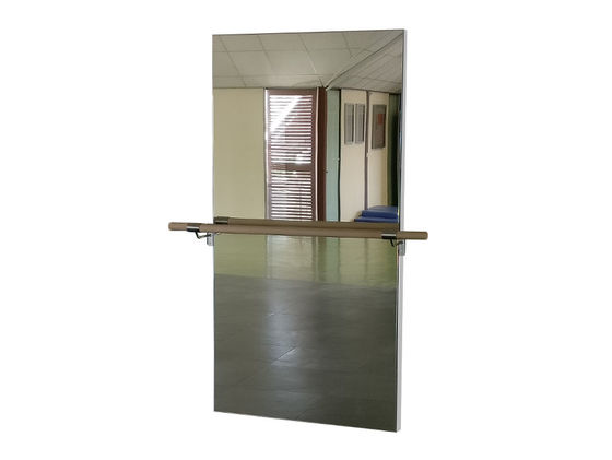Mirror with ballet bar for the home